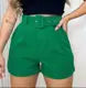 Short alfaiataria com cinto casual feminino fashion