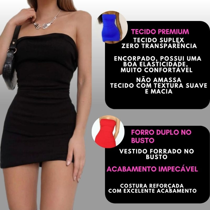 Vestido Tubinho tomara que caia curto 049s